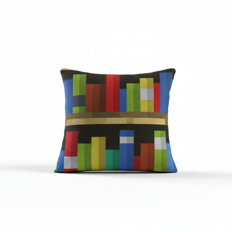 Pixel Bookshelf pillowcase
