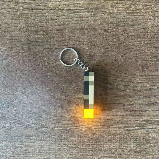 Pixel Brownstone Mini Keyring