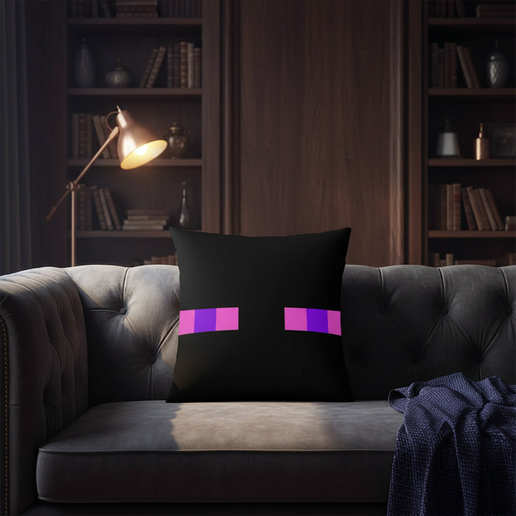 Tall Dark Creature Purple Pillow