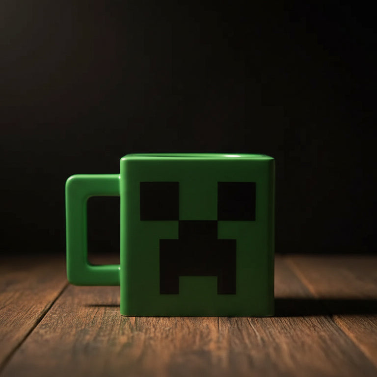Pixel Explosive Green Ceramic Mug