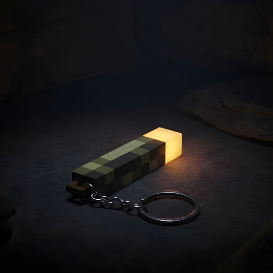 Pixel Brownstone Mini Keyring