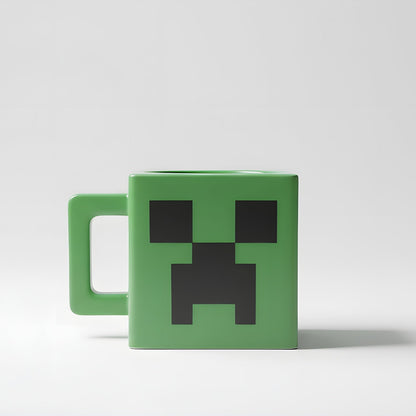 Pixel Explosive Green Ceramic Mug