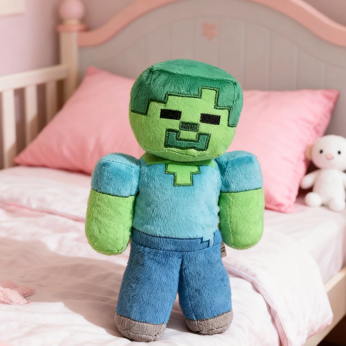 Green Undead Blocky Plush Toy