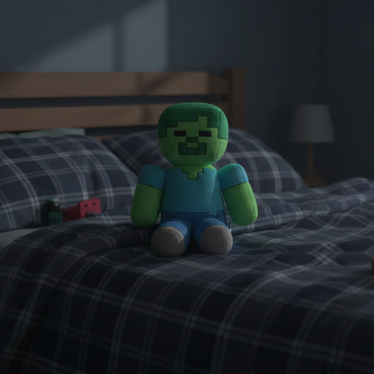 Green Undead Blocky Plush Toy